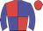 Red body, big-blue quartered, big-blue arms, red cap
