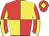 Red body, yellow quartered, red cap, yellow diamond