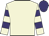 Beige, beige & purple hooped sleeves, purple cap