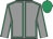 Grey, emerald green seams, emerald green cap