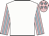 White, pink & light blue striped sleeves, pink cap, light blue stars