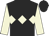 Black, beige triple diamond & sleeves, black cap