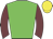 Green body, garnet arms, yellow cap