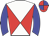 White body, red diabolo, big-blue arms, red cap, big-blue quartered