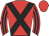Red body, black cross belts, red arms, black striped, red cap
