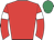 red, white armlets, emerald green cap