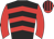 Black, red chevrons, Red sleeves, Striped cap