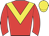 Red, yellow chevron and cap