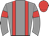 Grey, Red braces, armlets and cap