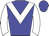 Blue, White chevron, White sleeves, Blue cap
