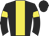 black, yellow stripe, yellow armlets