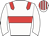 White, red hoop and epaulets, white sleeves, red stripes on white cap