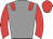 grey, red epaulets, red sleeves and cap