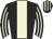 Black, beige stripe, striped sleeves and cap