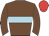 Chocolate, Light Blue hoop, Red cap