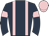 Dark Blue, Pink braces, armlets and cap
