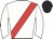 White,Red sash, Black cap