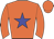 orange, blue star