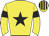 Yellow, black star, Black armlets, Striped cap