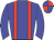 Blue, red braces, quartered cap