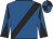 Royal blue, black sash, diabolo on sleeves, quartered cap
