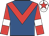 Royal blue, red chevron, red sleeves, white armlets, white cap, red star