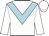White, light blue chevron