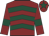 Maroon, dark green chevrons, armlets and star on cap