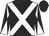 Black, white cross belts, diabolo on sleeves