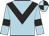 Light blue, black chevron and armlets, quartered cap