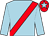 Light blue, red sash, red cap, light blue star