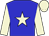 Big-blue body, beige star, beige arms, beige cap