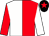 Red & white halved, black cap, red star