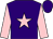 Purple, pink star & sleeves, purple cap