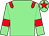 Light green, red epaulettes, red armlets, red star on cap