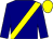 navy, yellow sash, yellow cap