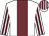 White body, garnet stripe, white arms, garnet striped, white cap, garnet striped