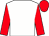 White, red sleeves and cap