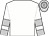 White, silver armbands and cuffs, white and silver hooped cap, silver peak