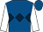 Royal blue, dark blue triple diamond, white sleeves