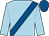 Light blue, royal blue sash, royal blue cap
