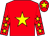 Red, yellow star, yellow stars on sleeves, yellow star on cap