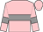 Pink, grey hoop and armlets