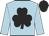 Light Blue, Black shamrock and cap