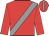 Red, grey sash, grey stripe on cap