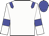 white, blue armlets, blue epaulettes, blue cap
