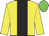Yellow, black stripe, Green cap