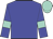 blue, aqua armlets, aqua cap