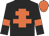 black, orange cross of lorraine, black sleeves, orange armlets, orange cap