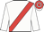 white, red sash, red cap, white hoop and peak